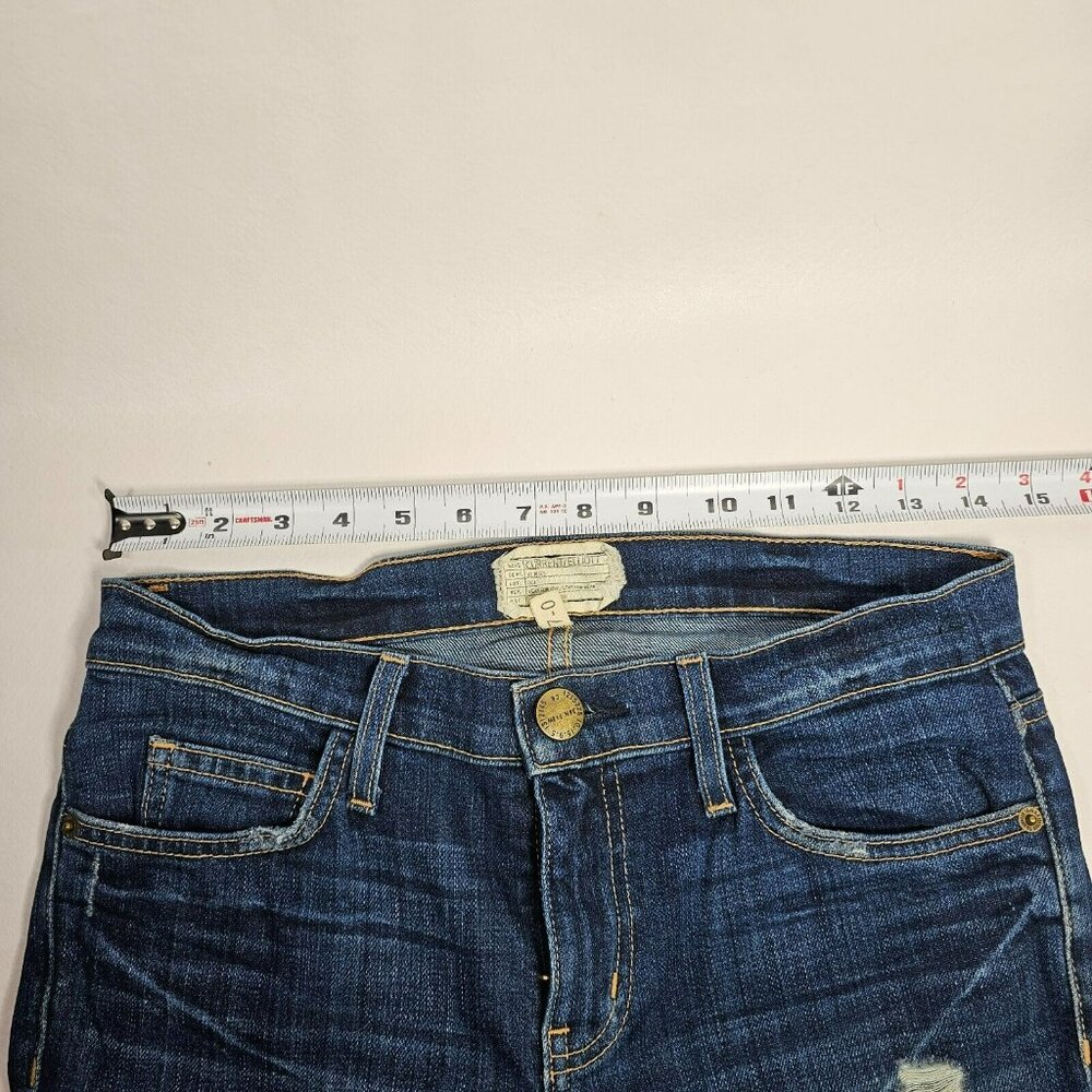 Current Elliott Stiletto Skinny Mid Rise Jeans Women's Size 27 Dark Blue 27x26" - Picture 12 of 14
